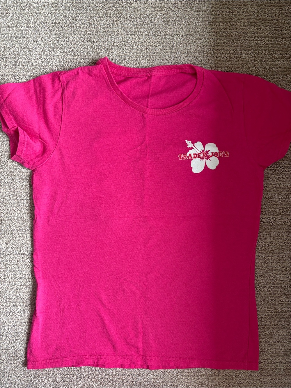Trader Joe's pink tshirt 🌺
